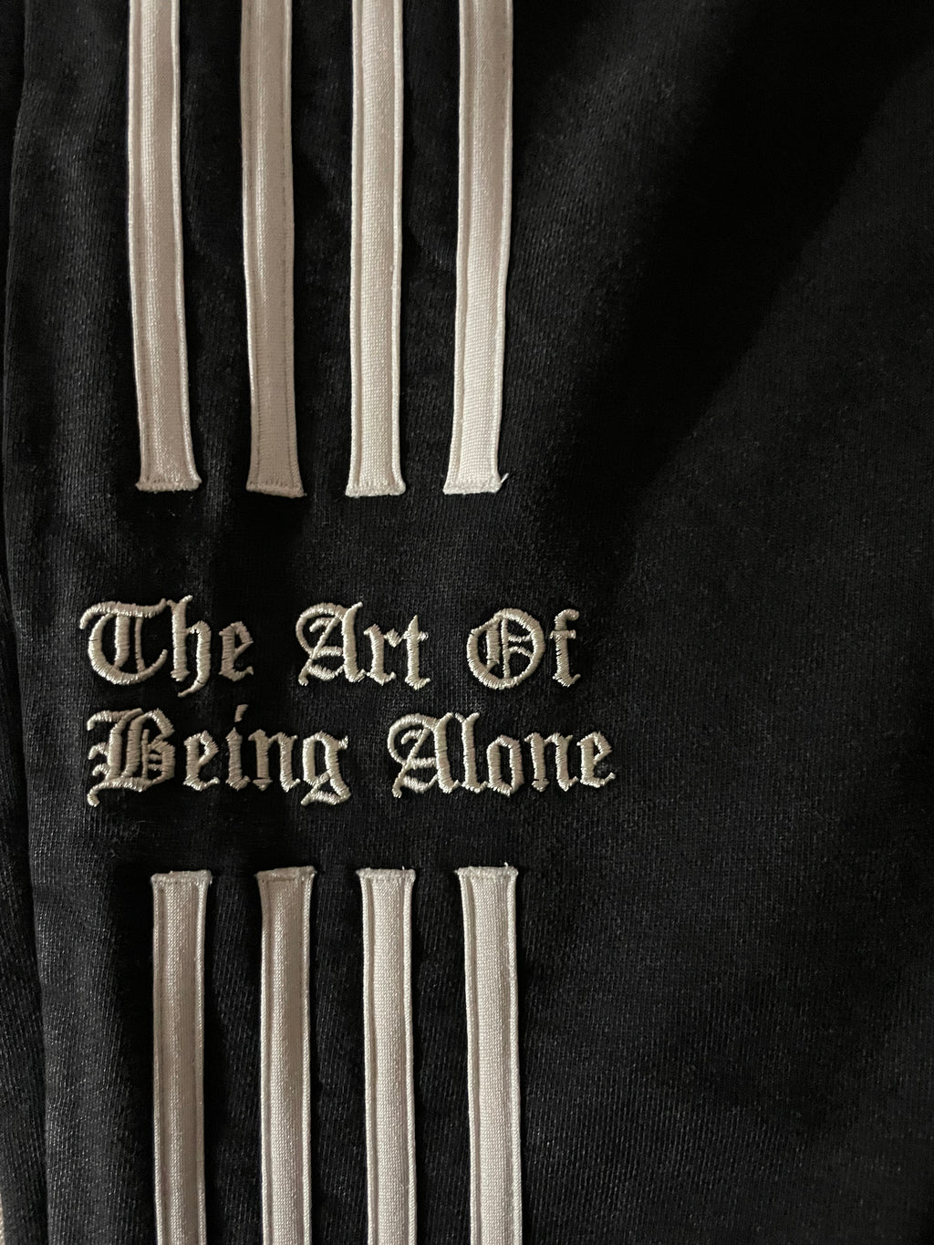 Solitude Four Stripe Roman Embroidery Sweatpants