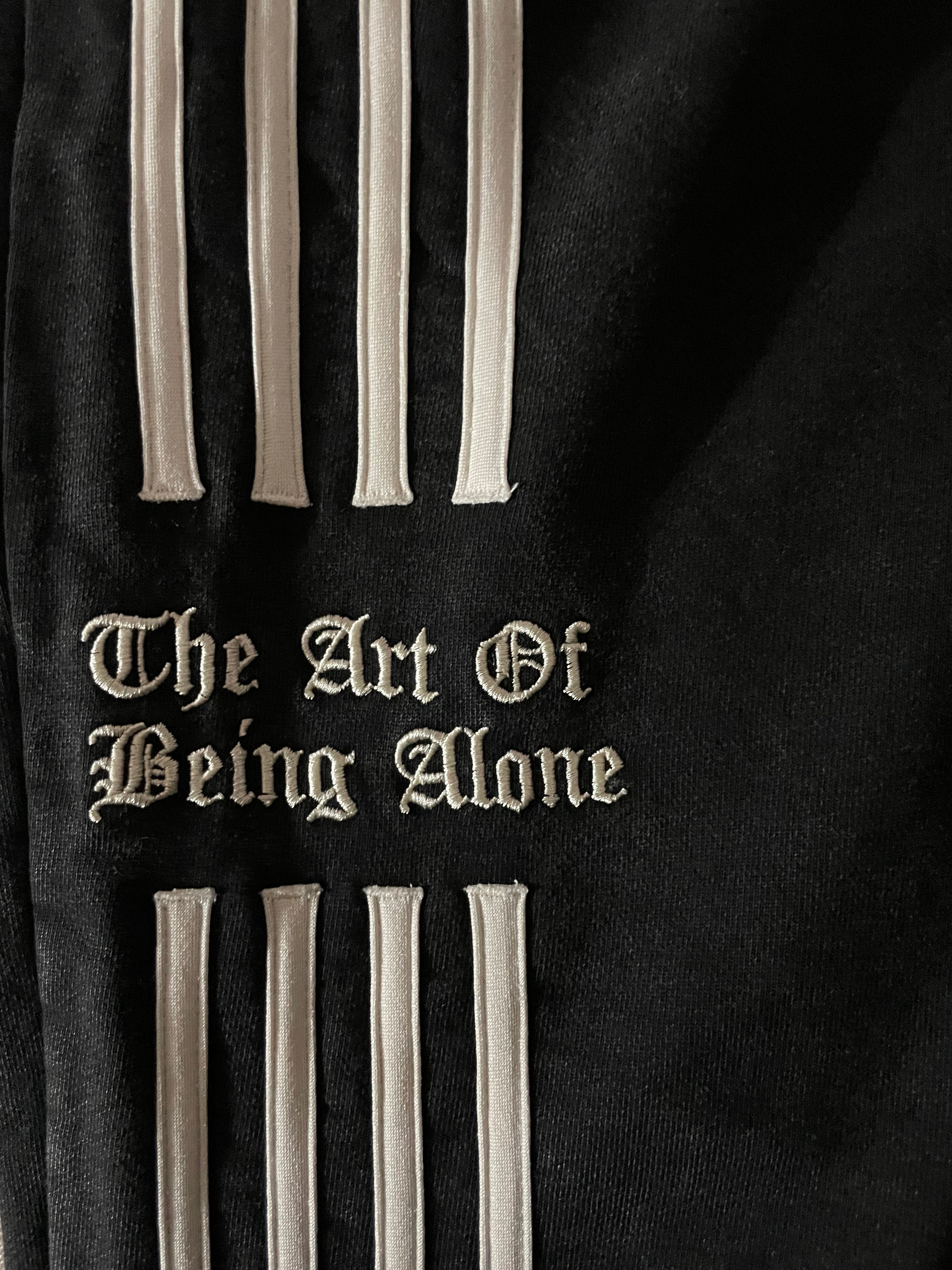 Solitude Four Stripe Roman Embroidery Sweatpants