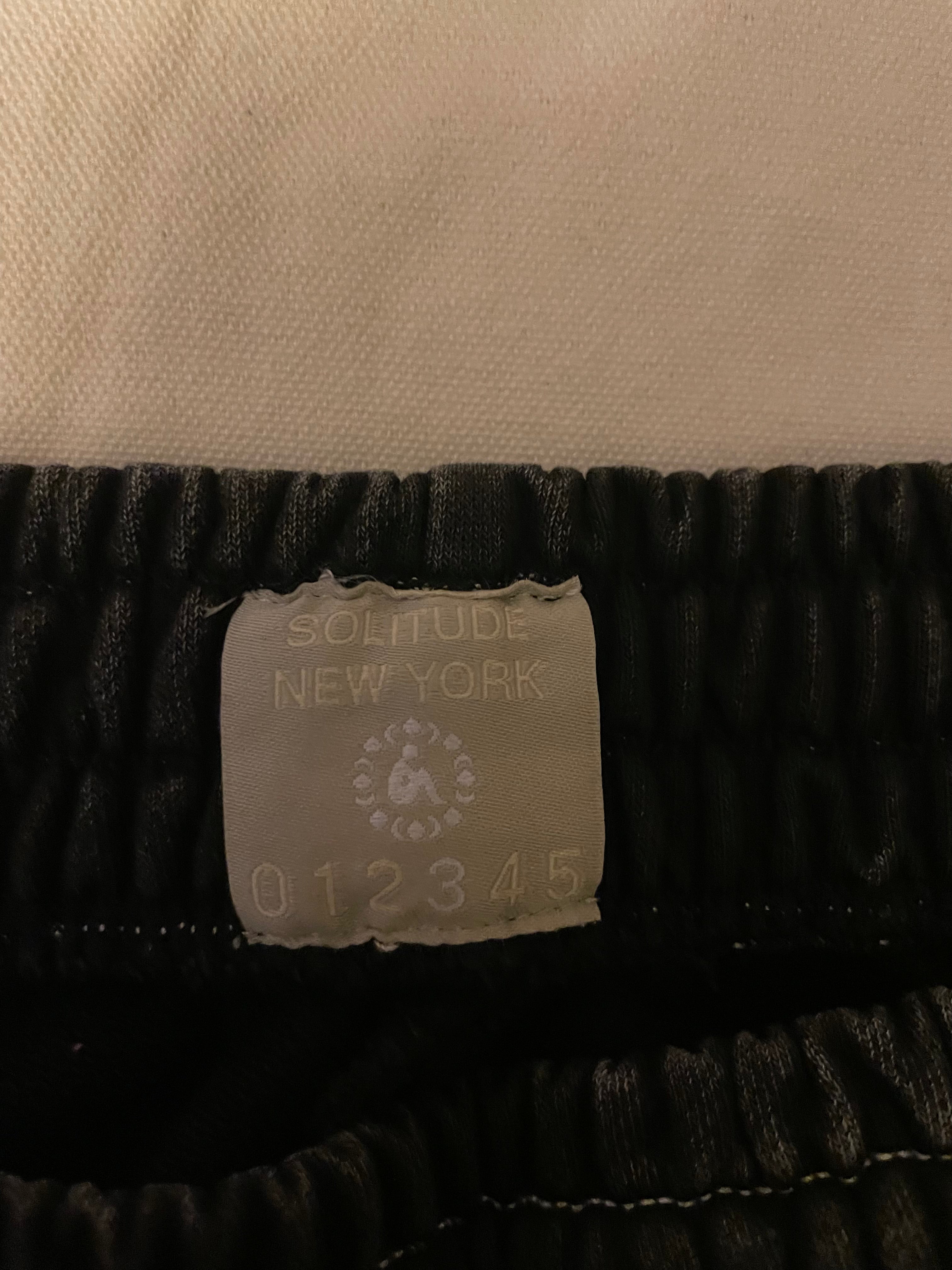 Solitude Four Stripe Roman Embroidery Sweatpants